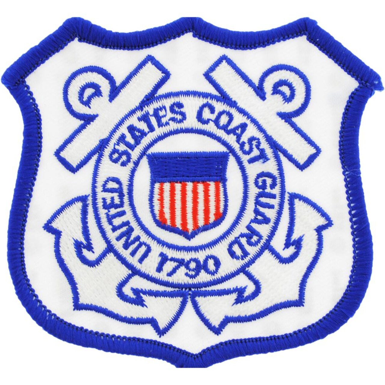 EagleEmblems PM0627 Patch-USCG Logo (03) (Shield) (3'')